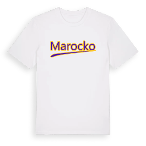 Marocko baseball t-shirt – ekologisk bomull t-shirt från Pinshirt