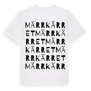 Märrkärret ordlek t-shirt – ekologisk bomull t-shirt från Pinshirt