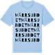 Blue Soul t-shirt med Märrsundet ordlek t-shirt