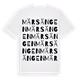 Märsängen ordlek t-shirt