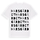 Marsgärdet ordlek t-shirt
