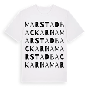 Marstadbackarna ordlek t-shirt – ekologisk bomull t-shirt från Pinshirt
