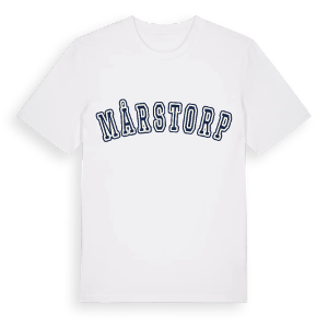Mårstorp college t-shirt – ekologisk bomull t-shirt från Pinshirt