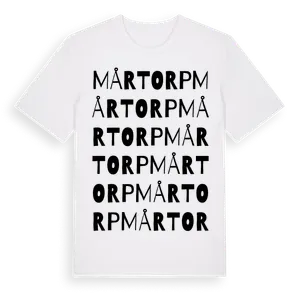 Mårtorp ordlek t-shirt – ekologisk bomull t-shirt från Pinshirt