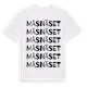 White t-shirt med Måsnäset ordlek t-shirt