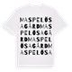 Maspelösa gård ordlek t-shirt