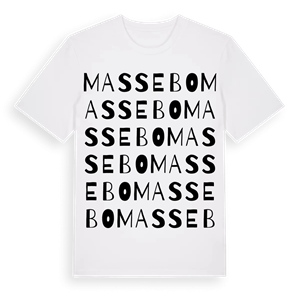 Massebo ordlek t-shirt – ekologisk bomull t-shirt från Pinshirt