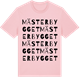 Pink Cotton t-shirt med Mästerbygget ordlek t-shirt