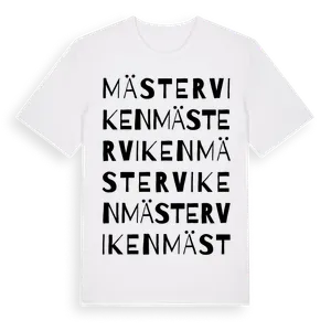 Mästerviken ordlek t-shirt – ekologisk bomull t-shirt från Pinshirt