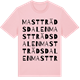 Pink Cotton t-shirt med Mastträdsdalen ordlek t-shirt