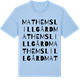 Blue Soul t-shirt med Mathems Lillgård ordlek t-shirt