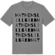 Mid Heather Gray t-shirt med Mathems Lillgård ordlek t-shirt