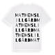 Mathems Lillgård ordlek t-shirt