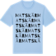 Blue Soul t-shirt med Matskär ordlek t-shirt