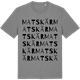 Mid Heather Gray t-shirt med Matskär ordlek t-shirt