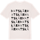Vintage White t-shirt med Matskär ordlek t-shirt