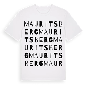 Mauritsberg ordlek t-shirt – ekologisk bomull t-shirt från Pinshirt