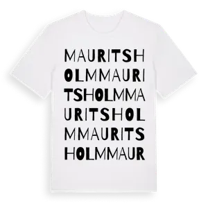 Mauritsholm ordlek t-shirt – ekologisk bomull t-shirt från Pinshirt