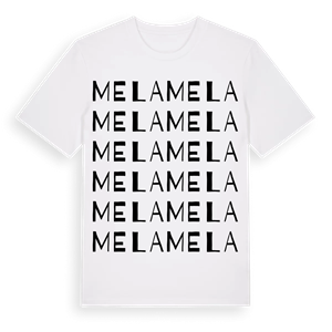 Mela ordlek t-shirt – ekologisk bomull t-shirt från Pinshirt