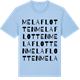 Blue Soul t-shirt med Melaflotten ordlek t-shirt