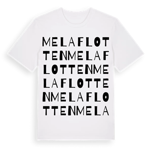 Melaflotten ordlek t-shirt – ekologisk bomull t-shirt från Pinshirt