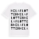 Melaflotten ordlek t-shirt