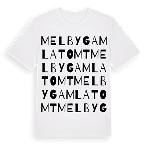 Melby Gamla tomt ordlek t-shirt – ekologisk bomull t-shirt från Pinshirt