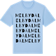 Blue Soul t-shirt med Melbydal ordlek t-shirt