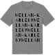 Mid Heather Gray t-shirt med Mellan-Karleby ordlek t-shirt
