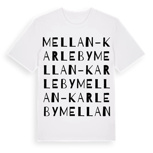 Mellan-Karleby ordlek t-shirt – ekologisk bomull t-shirt från Pinshirt