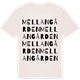 Vintage White t-shirt med Mellangården ordlek t-shirt
