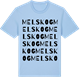 Blue Soul t-shirt med Melskog ordlek t-shirt
