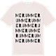 Vintage White t-shirt med Merum ordlek t-shirt