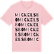 Pink Cotton t-shirt med Mickelsbo ordlek t-shirt
