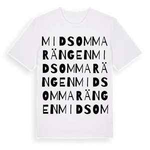 Midsommarängen ordlek t-shirt – ekologisk bomull t-shirt från Pinshirt