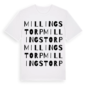 Millingstorp ordlek t-shirt – ekologisk bomull t-shirt från Pinshirt
