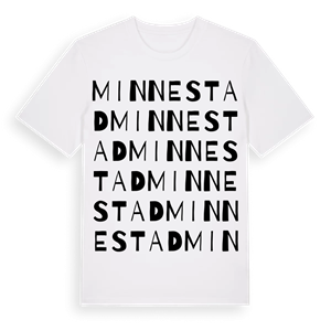 Minnestad ordlek t-shirt – ekologisk bomull t-shirt från Pinshirt