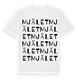 Mjälet ordlek t-shirt