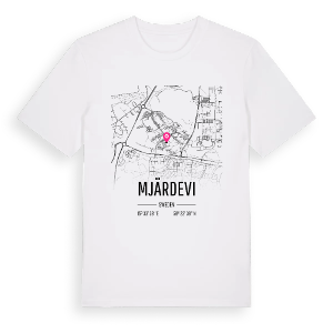 Mjärdevi karta t-shirt – ekologisk bomull t-shirt från Pinshirt