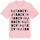 Pink Cotton t-shirt med Mjärdevi ordlek t-shirt
