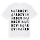 White t-shirt med Mjärdevi ordlek t-shirt