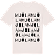 Vintage White t-shirt med Mjöla ordlek t-shirt