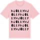 Pink Cotton t-shirt med Mjölby ordlek t-shirt