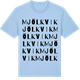 Blue Soul t-shirt med Mjölkvik ordlek t-shirt