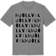 Mid Heather Gray t-shirt med Mjölkvik ordlek t-shirt