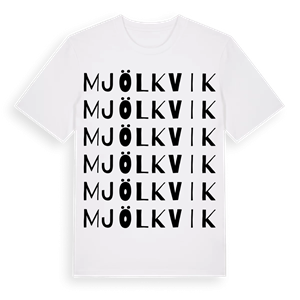 Mjölkvik ordlek t-shirt – ekologisk bomull t-shirt från Pinshirt