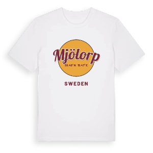 Mjölorp cirkel t-shirt – ekologisk bomull t-shirt från Pinshirt