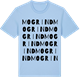 Blue Soul t-shirt med Mo grind ordlek t-shirt