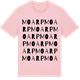 Pink Cotton t-shirt med Moarp ordlek t-shirt