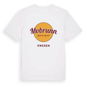 Mobrunn cirkel t-shirt – ekologisk bomull t-shirt från Pinshirt